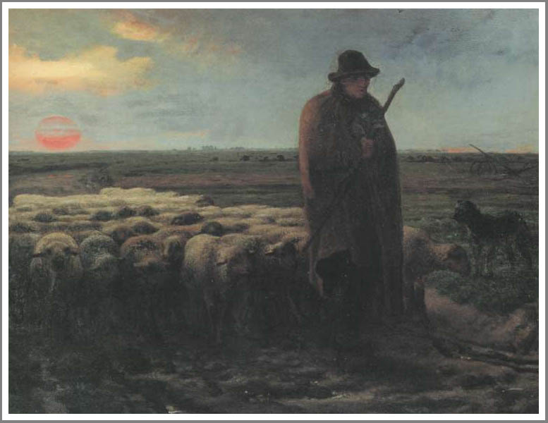 驚きの破格値，大人気 ジャン=フランソワ・ミレー 『夕暮れに羊を