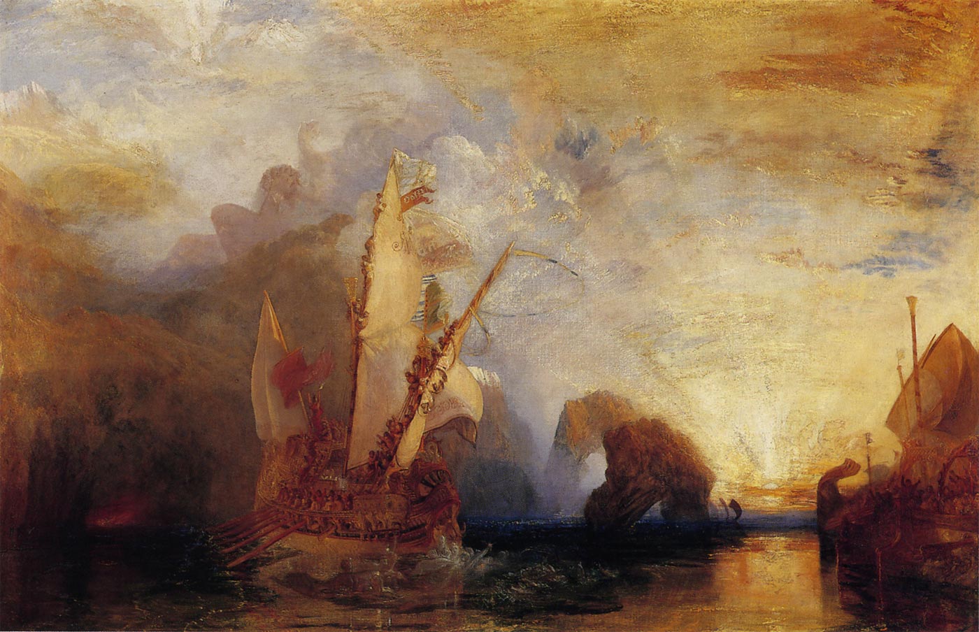 ターナー ポリュフェモスを愚弄するオデュッセウス アート 絵画 巨匠の美術館 誰もが知ってる有名画まるわかり