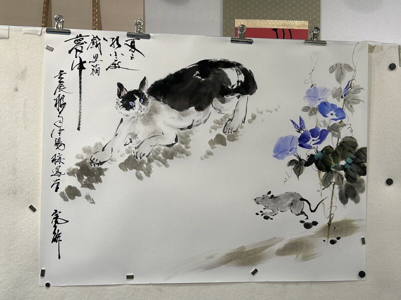 佐々木麻こ 作 「 パン屋さん 」1996年 SM 油彩