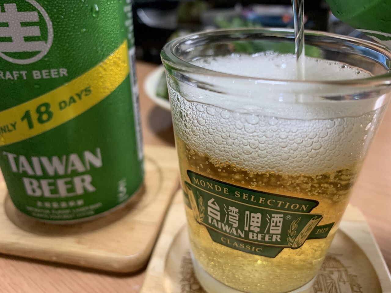 18天台湾啤酒 すっきり軽いドラフトビール(TAIWAN BEER ONLY 18 DAYS) : 好吃 好酒 好台湾!