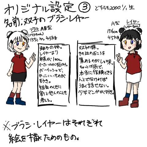 ブラシレイヤー姉妹の設定