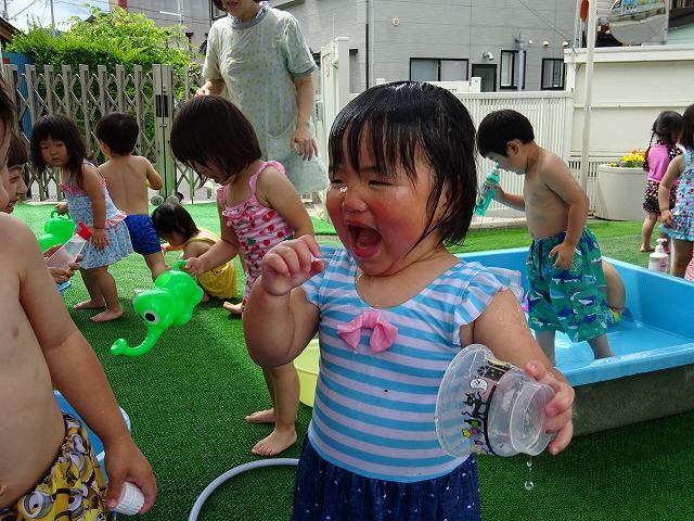 やったー水遊び 笑顔だより