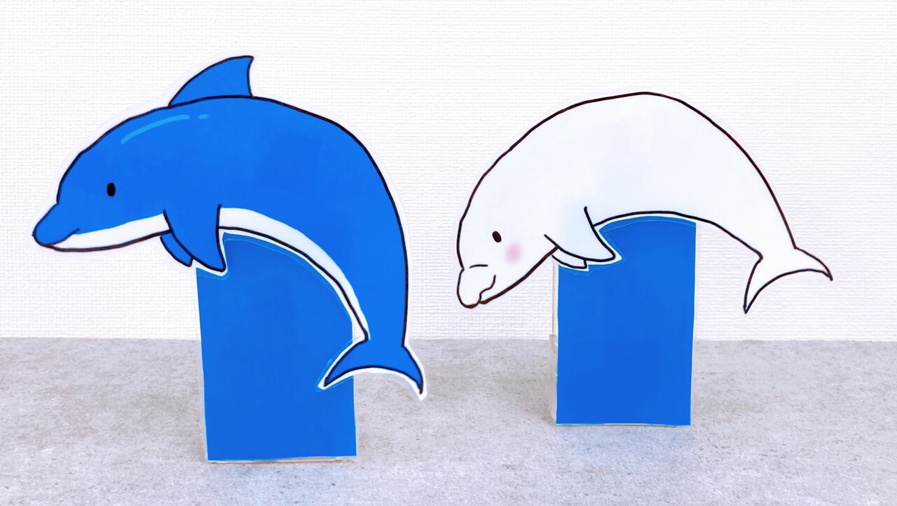 ソーラームーバー スポンジテープを代用 イルカの作り方 ワクワク販促探検ブログ