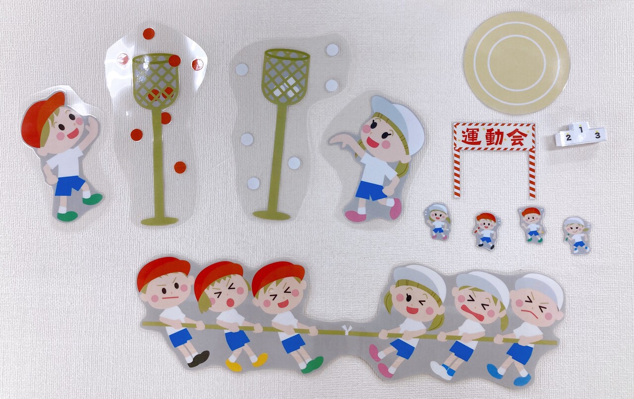 小サイズ POP ラミネート済 イラスト 夏 手書き