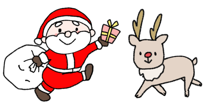 冬装飾 簡単 まっすーのイラストbookで フリフリ サンタとトナカイを作ろう ワクワク販促探検ブログ