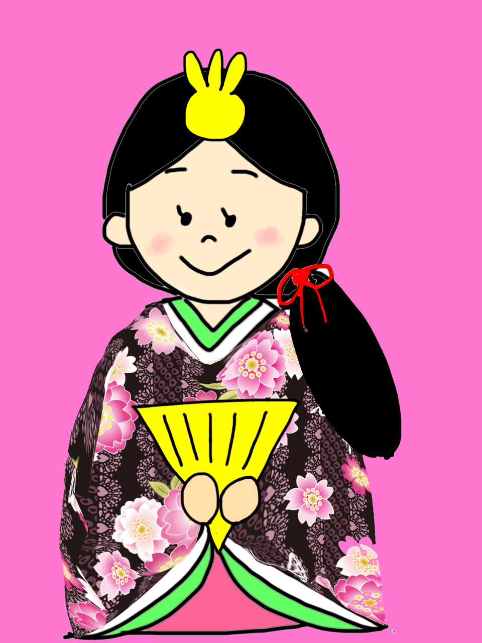 コピック アイビスペイント 悩んで ひな祭りのイラストをお絵描き ワクワク販促探検ブログ