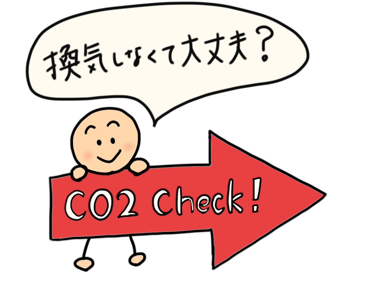 社内のお悩みをpopで解決 co2濃度測定器を活用してもらうためのイラストを描いてみました ワクワク販促探検ブログ 社内のお悩みをpopで解決 co2濃度測定器を活用してもらうためのイラストを描いてみました ワクワク販促探検ブログ