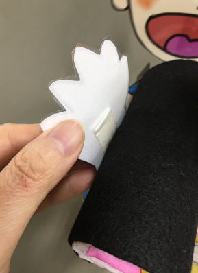 太巻きに両面テープ