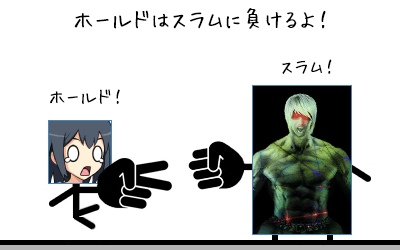 ホールドはスラムに負けるよ！