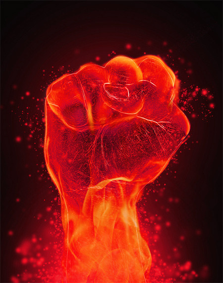 赤いオーラで出来た二百メートルの腕に変わった！