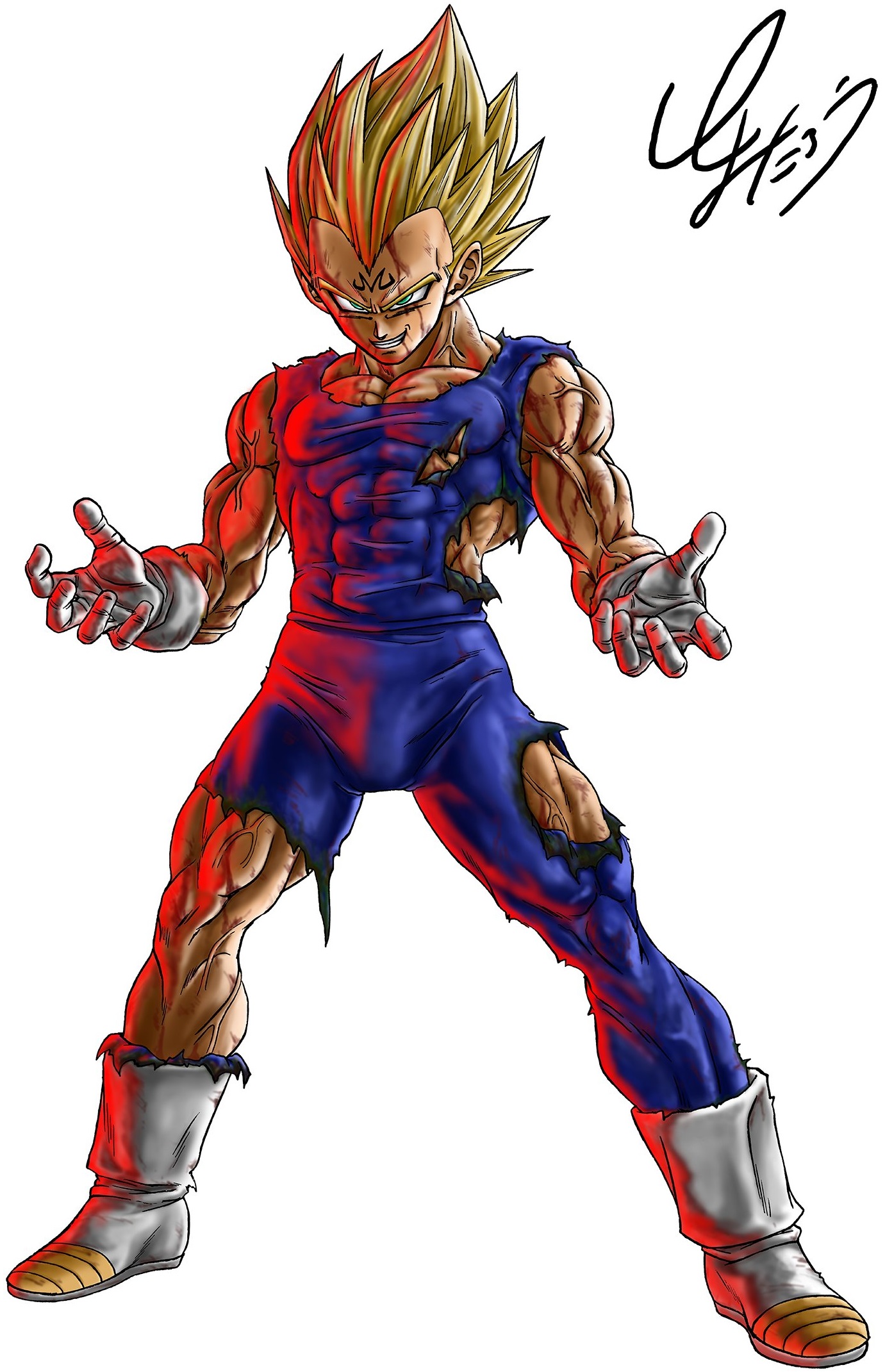 ドラゴンボールオフィシャルサイト ドッカンバトル連動企画 とよたろう先生が描き下ろしたコラボイラスト 魔人ベジータ とよたろう先生へのインタビュー記事 動画 公開 遊戯王 ドラゴンボール通販予約情報局