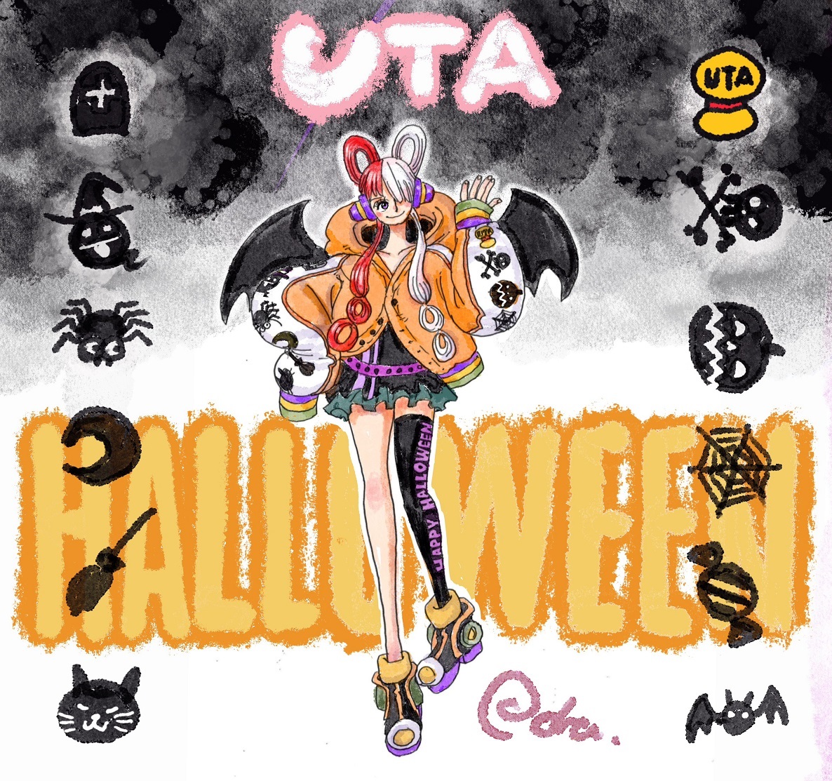 One Piece Film Red ハロウィンウタ 尾田先生描きおろしのデザイン設定イラスト 公開 遊戯王 ドラゴンボール通販予約情報局