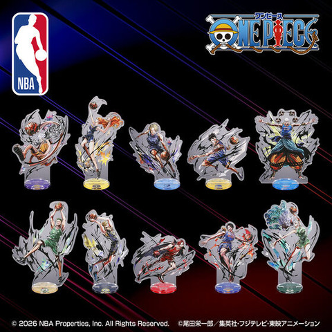 ONE PIECE × NBA『アクリルスタンド／Tシャツ／トートバッグ』本日12時