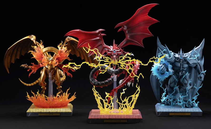 遊戯王 三幻神セット フィギュア 遊戯王 重巧超大 三幻神スタチューの拡張パーツが開発進行中