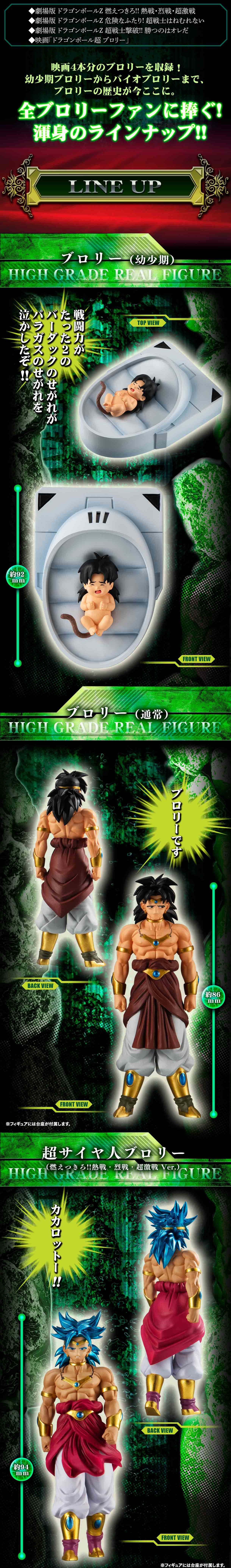 HGドラゴンボールZ ブロリー完全セット【商品仕様・画像】再販売 HGドラゴンボールZ ブロリー完全セット【商品仕様・画像】再販売