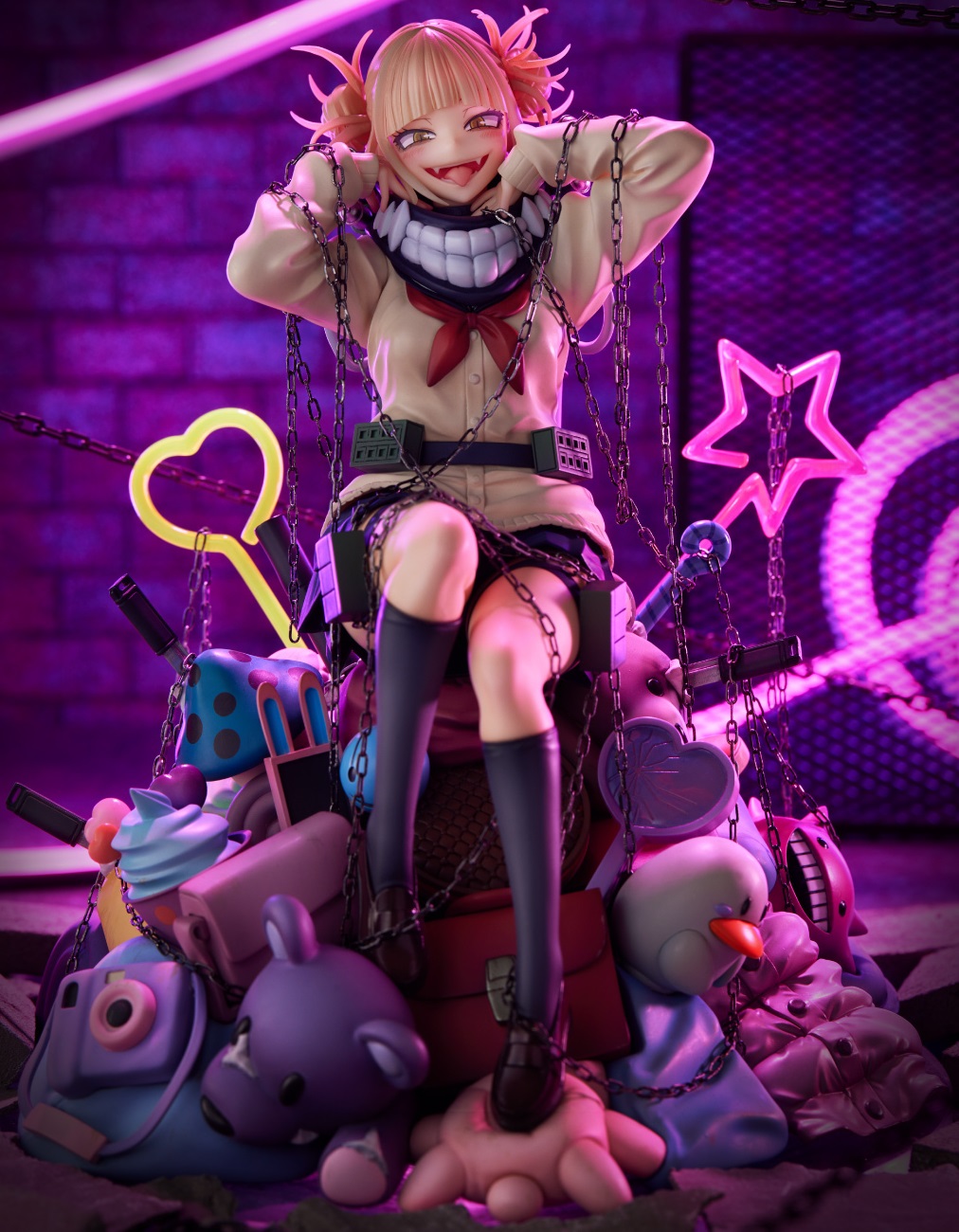 【新品未開封】僕のヒーローアカデミア トガヒミコ-Villain- にっこり顔付 新品 僕のヒーローアカデミア トガヒミコ-Villain- 1/7スケール