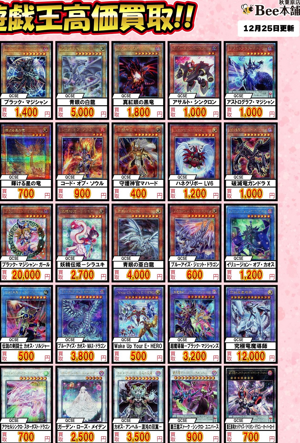 QUARTER CENTURY DUELIST BOX 発売8日目の販売・買取相場 (前回 QUARTER CENTURY DUELIST BOX 発売8日目の販売・買取相場 (前回