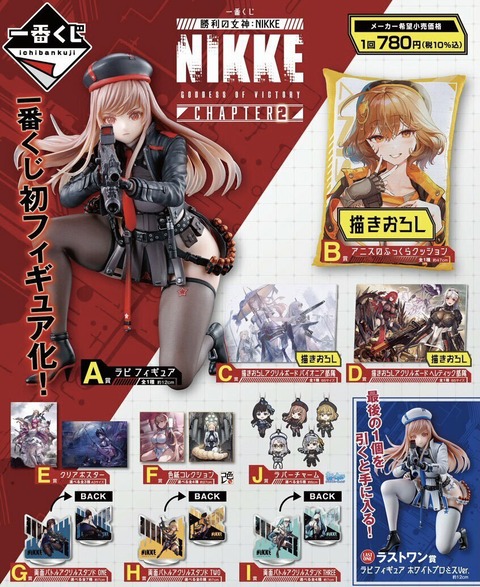 ⼀番くじ 勝利の⼥神：NIKKE CHAPTER2 初動 販売・買取相場 12