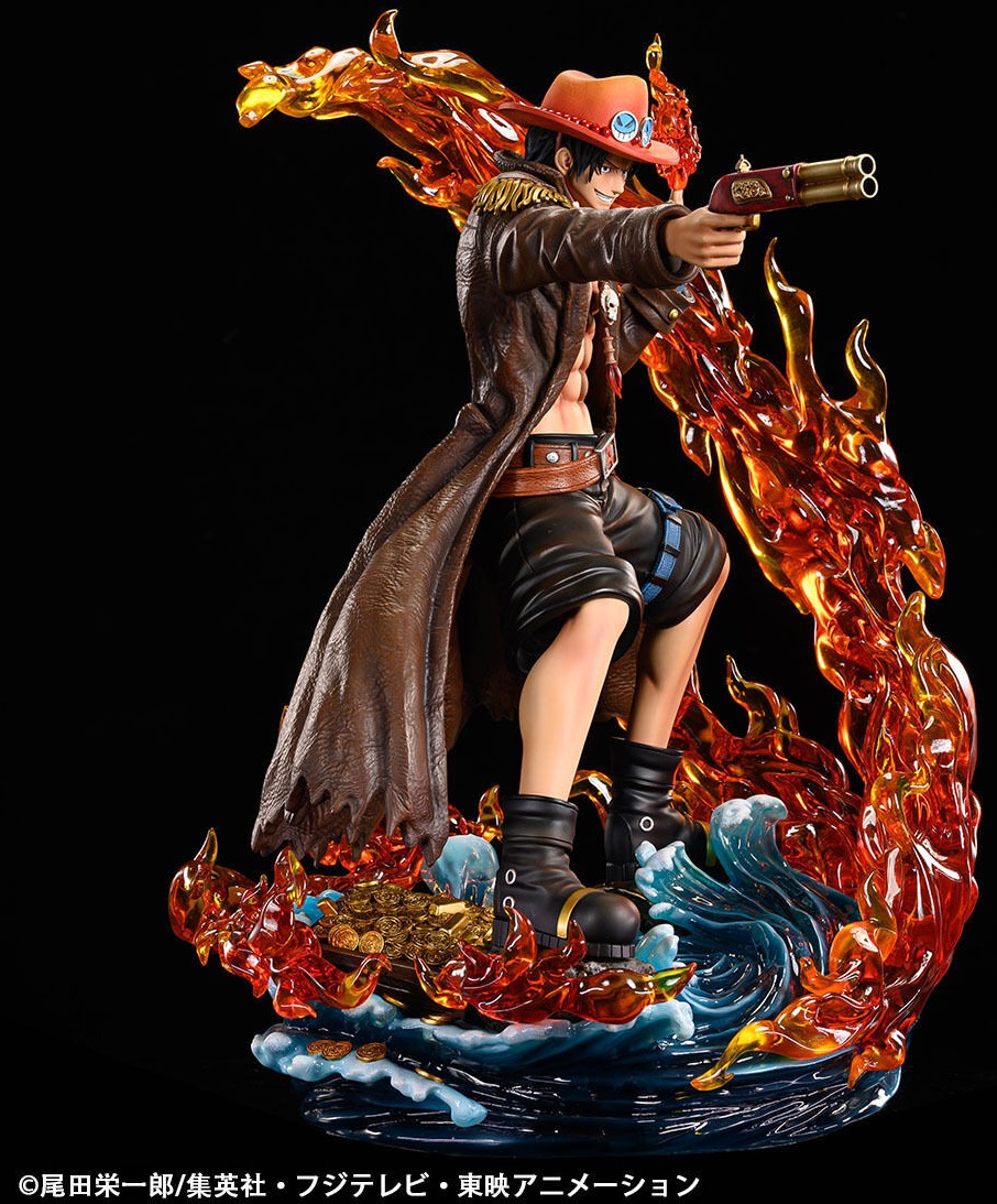 未開封プレバン ワンピース フィギュア 大型スタチュー ポートガス・D・エース ワンピース」より、「ポートガス・D・エース」の全高約55cm