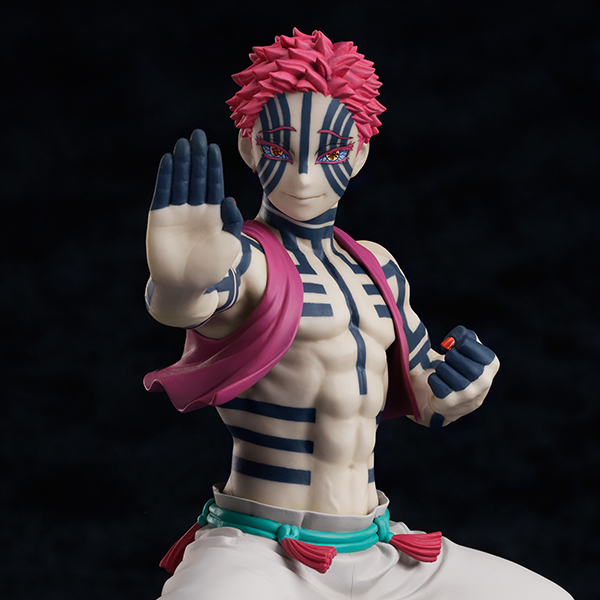鬼滅の刃 フィギュア、ヒーローアカデミー 鬼滅の刃 猗窩座 破壊殺・羅針 1/8スケールフィギュア【商品画像