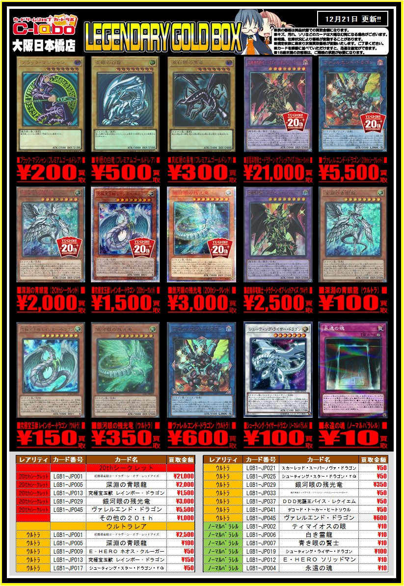 遊戯王 レジェンダリーゴールドボックス LEGENDARY GOLD BOX