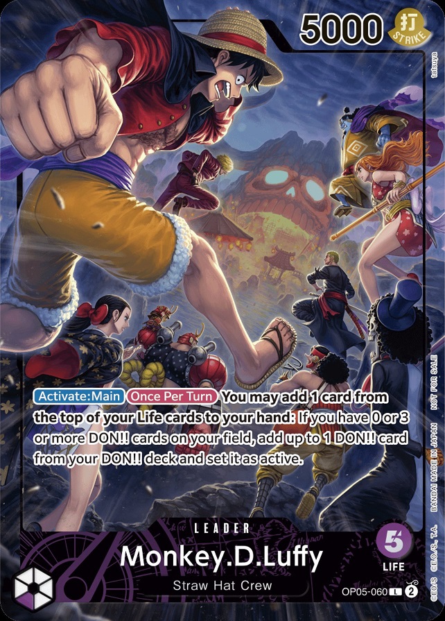 海外版 ONE PIECEカードゲーム×PSA コラボ『OP5-060 モンキー・D 海外版 ONE PIECEカードゲーム×PSA コラボ『OP5-060 モンキー・D