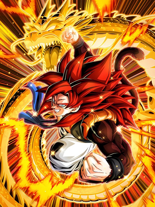 【超サイヤ人4ゴジータ】ジャンプビクトリーカーニバル ドッカンバトル ステッカー ドッカンバトル 新LR『SS4ゴジータ』『超一星龍』各スキル・必殺