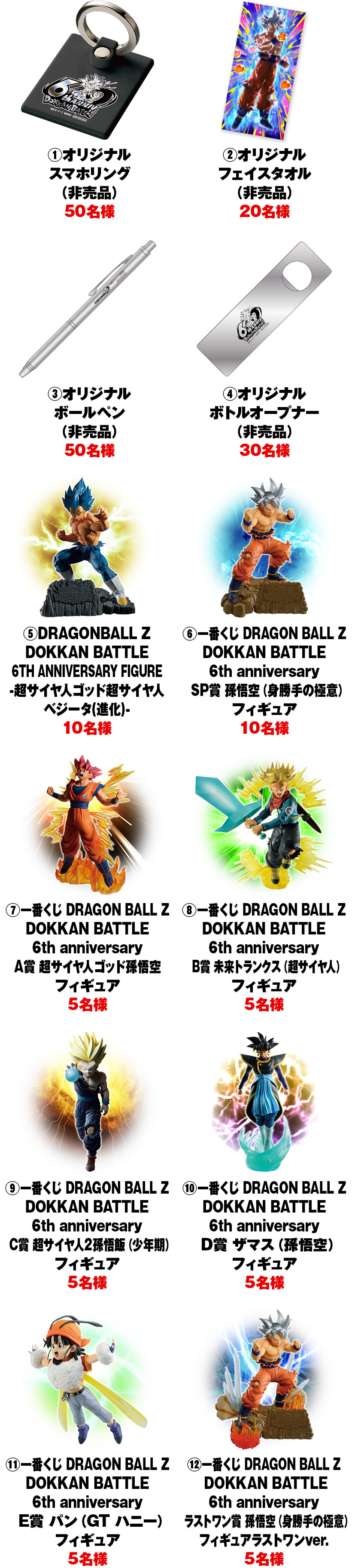ドラゴンボールz ドッカンバトル オリジナルグッズが当たる 6周年プレゼントキャンペーン プレゼント内容 公開 遊戯王 ドラゴンボール通販予約情報局 ドラゴンボールz ドッカンバトル オリジナルグッズが当たる 6周年プレゼントキャンペーン プレゼント内容 公開 遊戯王 ドラゴンボール通販予約情報局