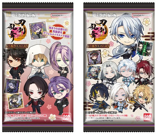 刀剣乱舞ONLINE』シールウエハース3 全35種 シール画像【シークレット