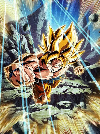 ドッカンバトル 新LR『燃えるパワーの超激戦 SS孫悟空＆SS孫悟飯(少年