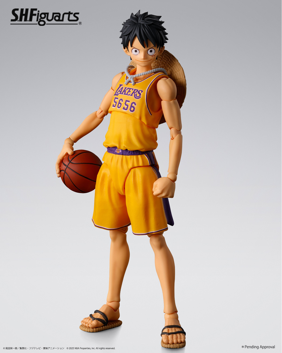 ONE PIECE ×NBA S.H.Figuarts MONKEY.D.LUFFY LOS ANGELES LAKERS
