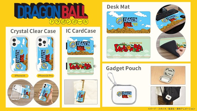 ドラゴンボール『iPhone16Pro対応クリスタルクリアケース／ICカード