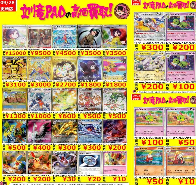 レイジングサーフ 発売7日目の販売・買取相場 (前回との価格比較) 12