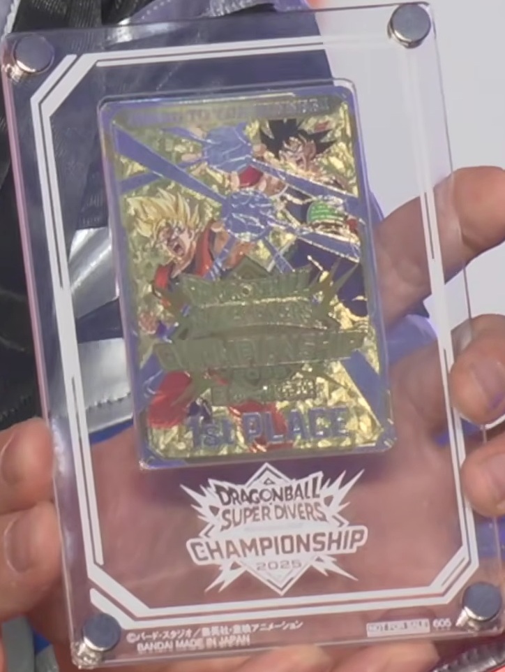 ドラゴンボールスーパーダイバーズ大会　チャンピオンシップ　カード風賞状　準優勝 ドラゴンボールスーパーダイバーズ大会 チャンピオンシップ