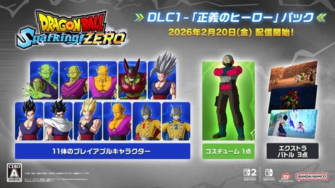 ドラゴンボール Sparking! ZERO DLC1「正義のヒーロー」パック：2/20