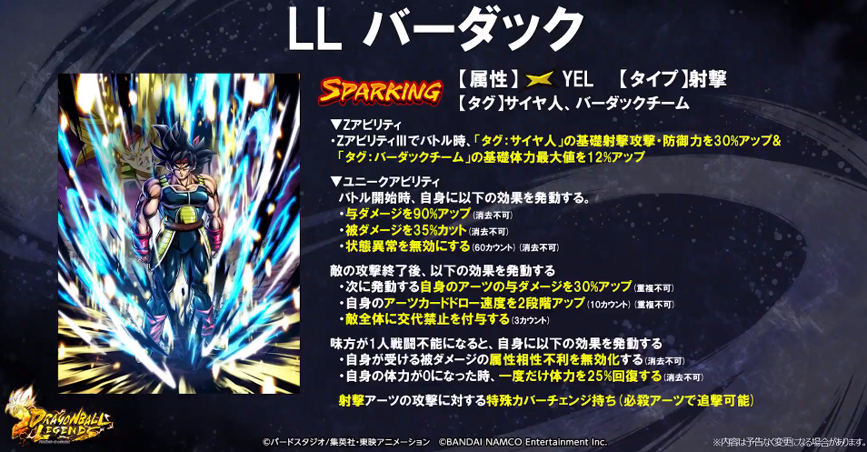 ドラゴンボールレジェンズ ゆるれじぇ第15話で公開された情報 Ll バーダック参戦 遊戯王 ドラゴンボール通販予約情報局
