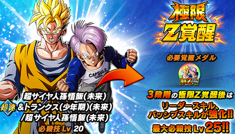 ドッカンバトル 極限Z覚醒『残された希望 超サイヤ人孫悟飯(未来