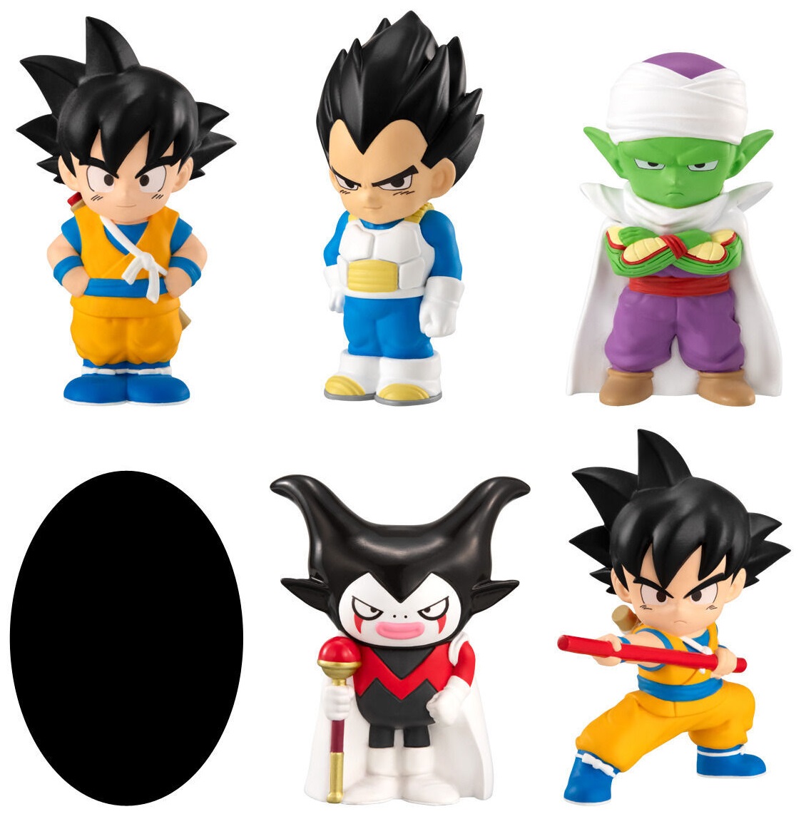 ドラゴンボールDAIMA ミニフィギュア3体＆トレカ ドラゴンボールDAIMA ミニフィギュア3体＆トレカ 印象的なギャリック砲
