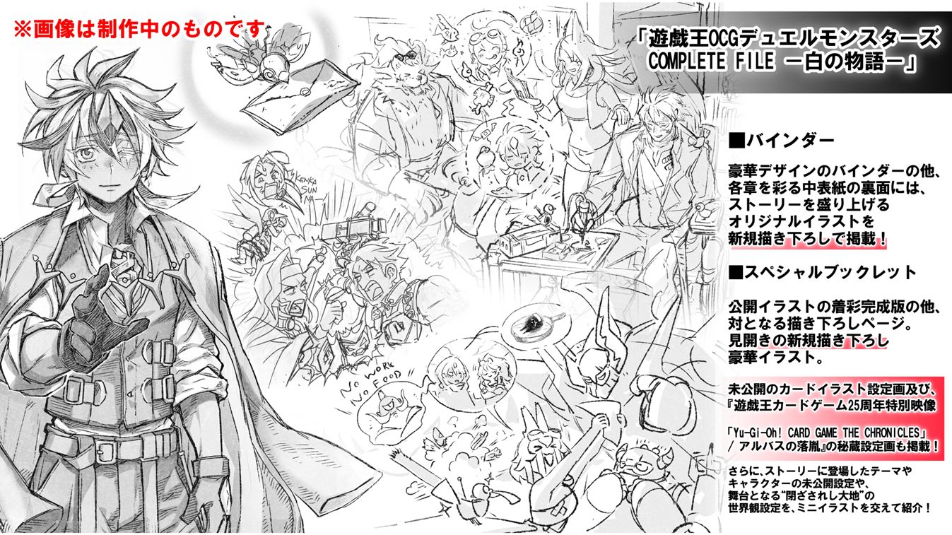 遊戯王 COMPLETE FILE-白の物語-【バインダーの中表紙裏面に 遊戯王 COMPLETE FILE-白の物語-【バインダーの中表紙裏面に