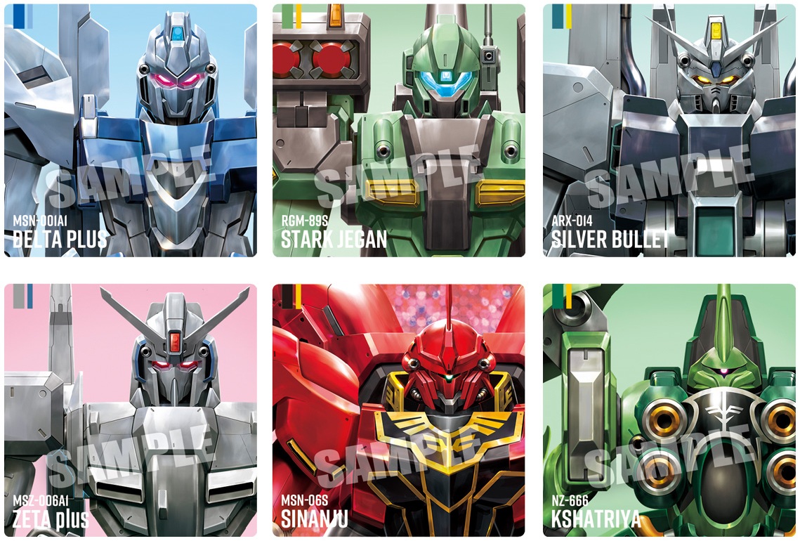 ガンダムポテコ(2026年2月リニューアル) 全25種 シール画像(高画質