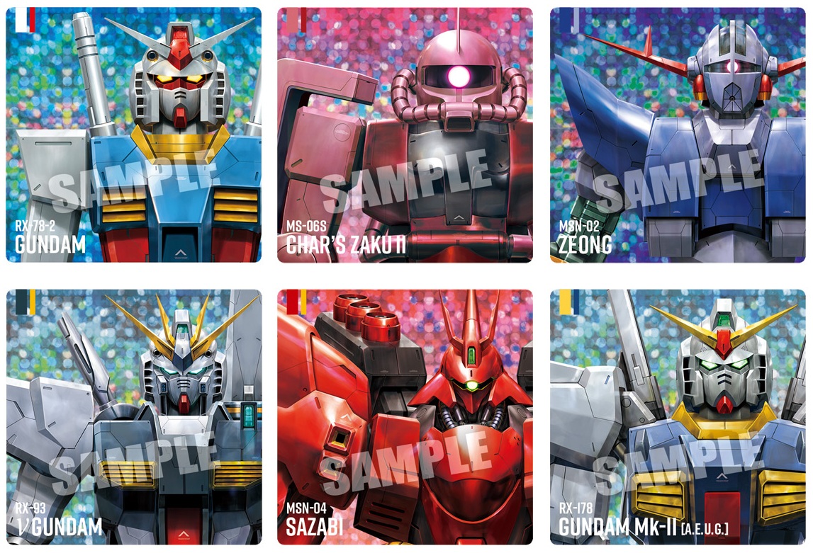 ガンダムポテコ(2026年2月リニューアル) 全25種 シール画像(高画質