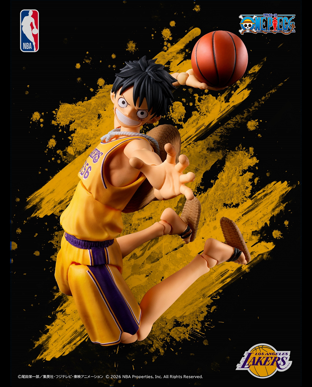 ワンピース S.H.Figuarts ONE PIECE×NBA モンキー・D・ルフィ