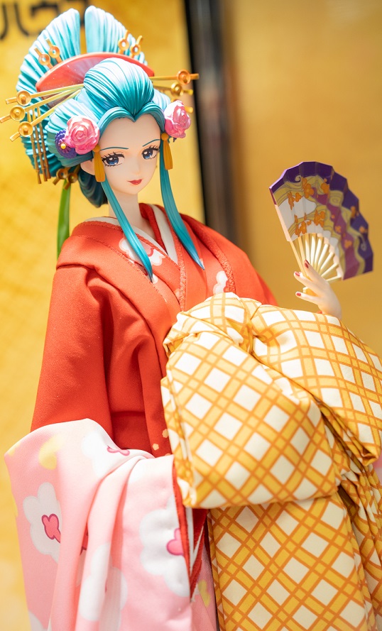 久月×メガハウス 日本人形 ワンピース 小紫【商品仕様・画像