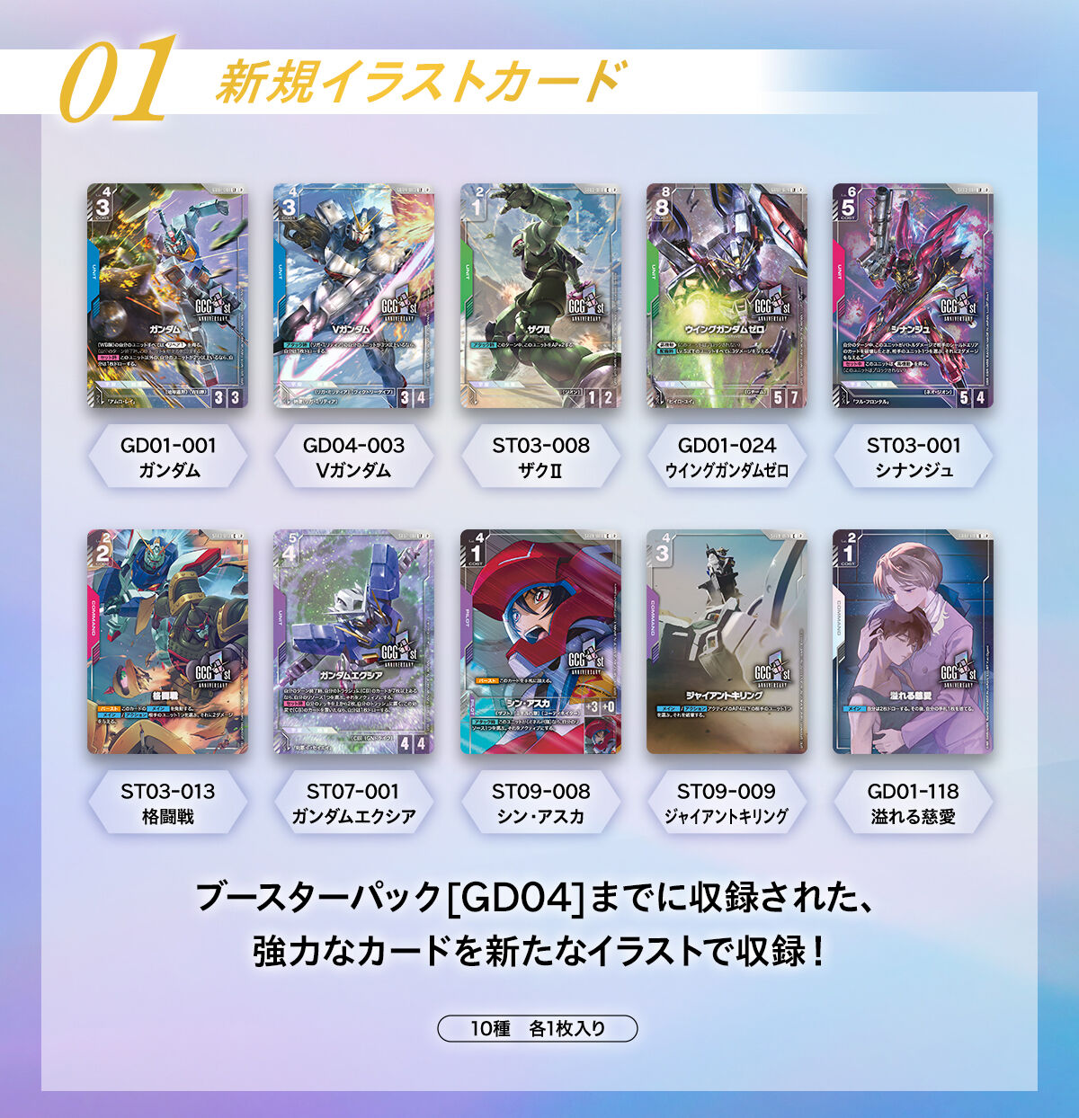 ガンダムカードゲーム 1st Anniversary Set【商品仕様・画像】3次