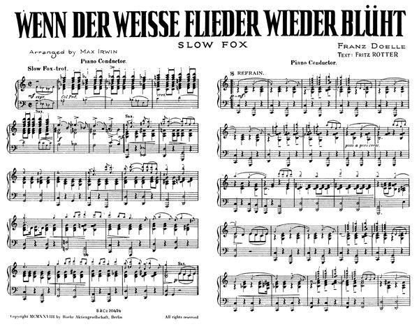 フォト Wenn Der Weisse Flieder Wieder Bluht すみれの花咲く頃 楽譜 にいちゃんの なつめろダイアリー フォト Wenn Der Weisse Flieder Wieder Bluht すみれの花咲く頃 楽譜 にいちゃんの なつめろダイアリー