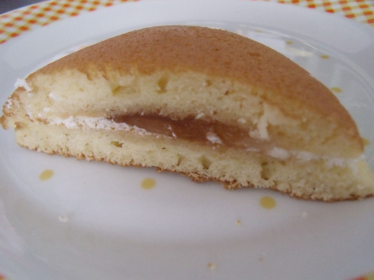 今日のパン ふわふわホットケーキサンド りんごジャム ホイップ ぽの家の好きな物 今日のパン ふわふわホットケーキサンド りんごジャム ホイップ ぽの家の好きな物