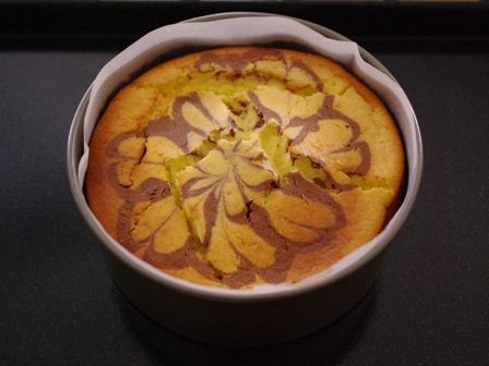 簡単ホットケーキミックスでマーブル模様の濃厚チーズケーキ08
