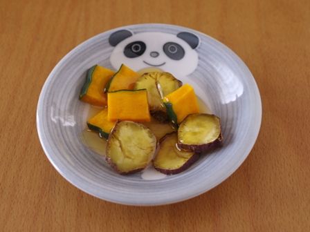 かぼちゃとスイートポテトの簡単濃厚プリン04