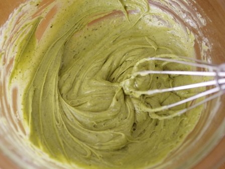 簡単ホットケーキミックスで作るスモアと抹茶のお月見ケーキ02