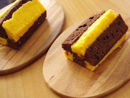 パウンドケーキでハロウィンハウス03